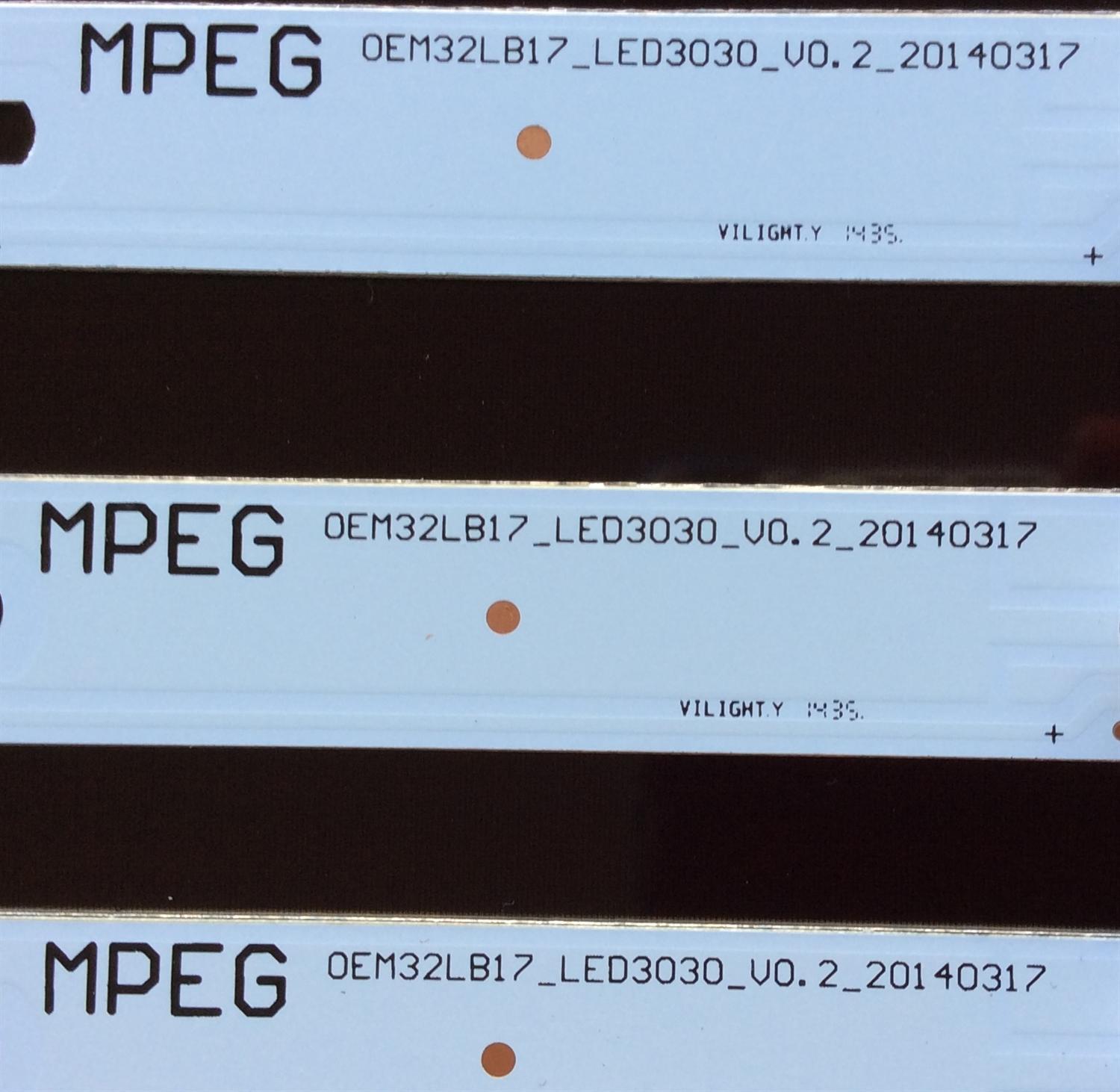 KIT DE LED PARA TV / SPECTRA LVW320CS0T E180V3 / ZM-G-01 4C-LB320T-ZM5 49H 09933 M0038 AS / ZM-G-01 4C-LB320T-ZM5 49H 10709 M0038 AS / ZM-G-01 4C-LB320T-ZM5 49H 10566 M0038 AS / 0EM32LB17_LED3030_V0.2_20140317 / MODELO 32-HDSP - Imagen 2
